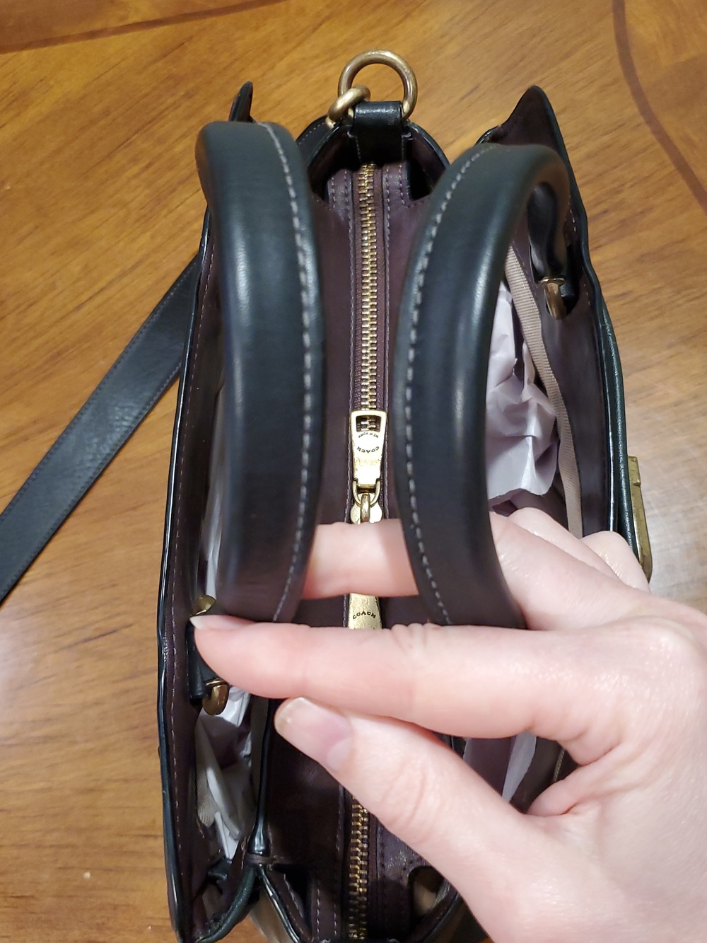 Coach Tate Carryall 29 Colorblock satchel - Picture 7 of 16